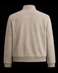 Beige Suede Bomber