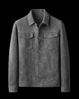 Grey Suede Over Shirt By Enantiodromia