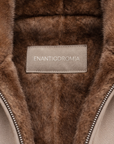 Greige Brown Fur Wool Blouson By Enantiodromia