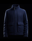 Navy Wool Field Jacket By Enantiodromia