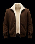 Brown Fur Suede Blouson
