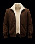 Brown Fur Suede Blouson By Enantiodromia