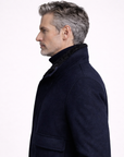 Navy Wool Field Jacket