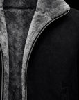 Black Suede Fur Blouson by Enantiodromia