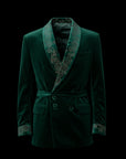 Dark Green Verde Royale Velvet Blazer