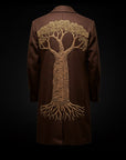 Brown Wool-Cashmere Arboris Overcoat