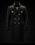 Black Crocodile Leather The Imperial Lion Coat