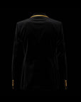 Black & Gold Noir Royale Velvet Blazer By Enantiodromia