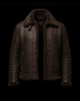 Brown Shearling Flight Jacket
