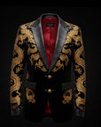 Black & Gold Velvet DragonBlazer