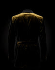 Black with Gold Toned Velvet Tuxedo By Enantiodromia