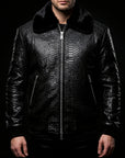 Black Python & Mink Bomber By Enantiodromia