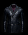 Dark Blue Crocodile Blazer