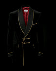 Black & Gold Velvet Blazer By Enantiodromia