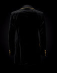 Black & Gold Velvet Blazer