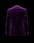 Purple & Gold Velvet Blazer