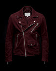 Red Suede Biker Jacket By Enantiodromia
