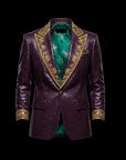 Purple Python Lapel Blazer