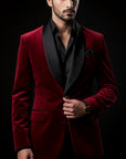Red Velvet Blazer