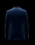 Navy & Silver Axsam Velvet Jacket