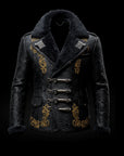 Black Baroque Shearling Jacket