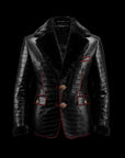 Black Crocodile Mink Shearling Blazer