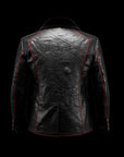 Black Crocodile Mink Shearling Blazer