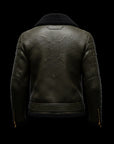 Olive Green Shearling Jacket