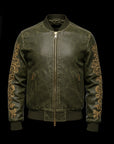 Green Maharaja Bomber Jacket