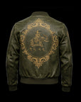 Green Maharaja Bomber Jacket