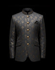 Grey Maharaja Bandhgala Jacket By Enantiodromia