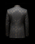 Grey Maharaja Bandhgala Jacket By Enantiodromia