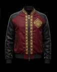 Sher-e-Hind Embroidery bomber jacket By Enantiodromia
