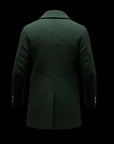Green Wool-Cashmere Peacoat