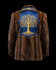 Regal Embroidery Mink Coat