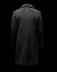 Grey Cashmere Wool Overcoat
