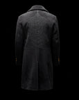 Grey Cashmere Wool Overcoat By Enantiodromia