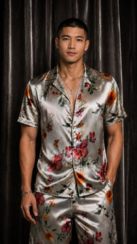 Silver Bloom Summer Shirt