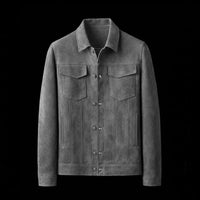 Grey Suede Over Shirt By Enantiodromia