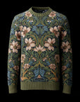 Verdant Tapestry Ribbed Sweater By Enantiodromia