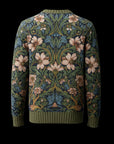 Verdant Tapestry Ribbed Sweater By Enantiodromia