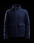 Navy Wool Field Jacket