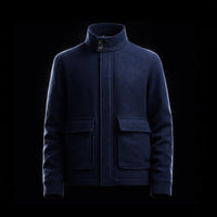 Navy Wool Field Jacket By Enantiodromia
