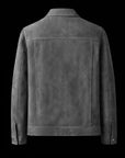 Grey Suede Over Shirt By Enantiodromia