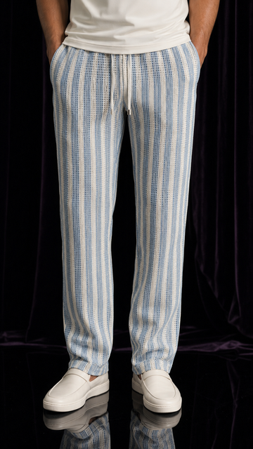 Sky Stripe Summer Pants