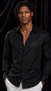 Midnight Stars Rhinestone Summer Shirt