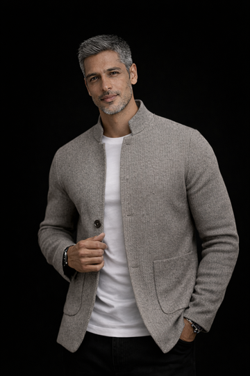 Dark Blue & Brown Crocodile Python Biker Jacket – Enantiodromia