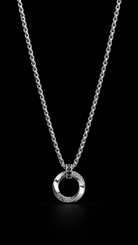 Geometric Mobius Ring Pendant Necklace for Refined Everyday Styling