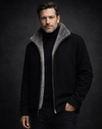 Black Fur Suede Blouson By Enantiodromia