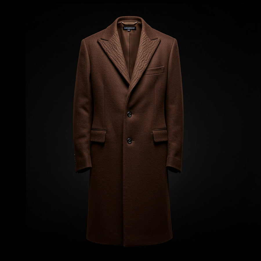 Brown Wool-Cashmere Arboris Overcoat